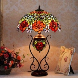 45 cm Rose Tiffany Stained...