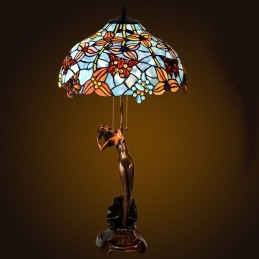 40 cm Retro Tiffany Stained...