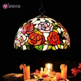 30 cm Rose Tiffany Stained...