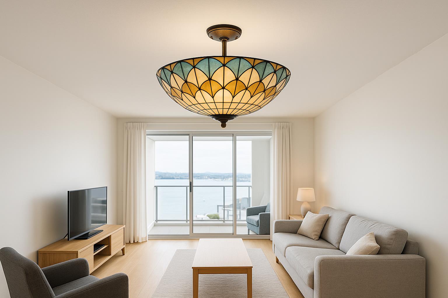 The Ceiling-First Test for Choosing a Tiffany-Style Flush Mount